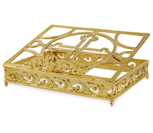 Leggio mensa in fusione ottone 35x28 cm - AR