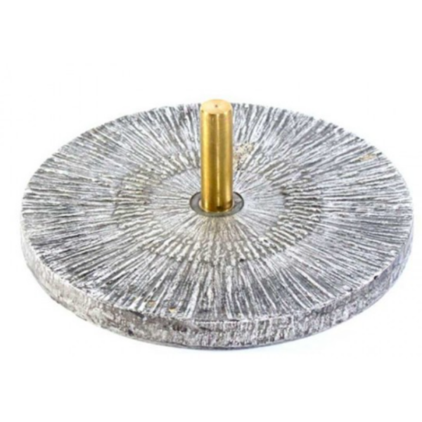 Croce astile in fusione ottone argentato- AR - immagine 3