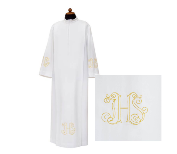 Camice con ricamo IHS misto cotone - AR