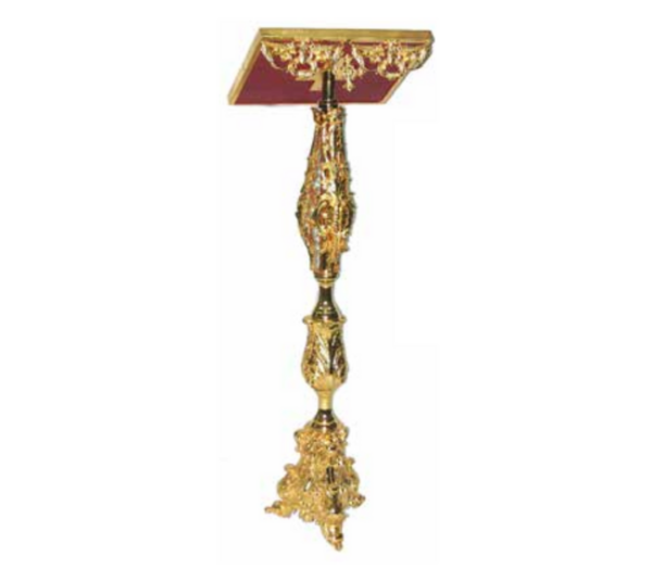 Leggio a colonna in ottone stile Barocco - AR