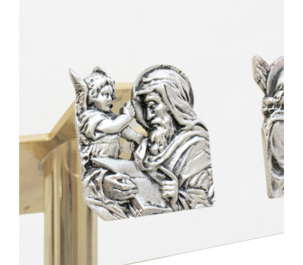 Ambone in plexiglass decoro quattro Evangelisti, libro e croce - AR - immagine 4