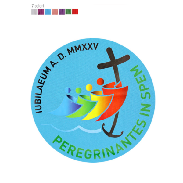 <br /><br />Casula stampata logo ufficiale "GIUBILEO 2025" completa di stola, vari colori - AR - immagine 4