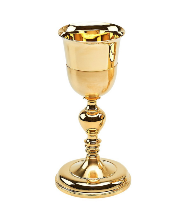 Calice Malta in oro satinato coppa lucida