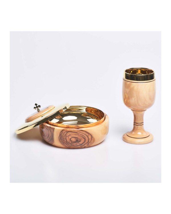 Pisside/calice in ulivo<br /><br /> - immagine 2