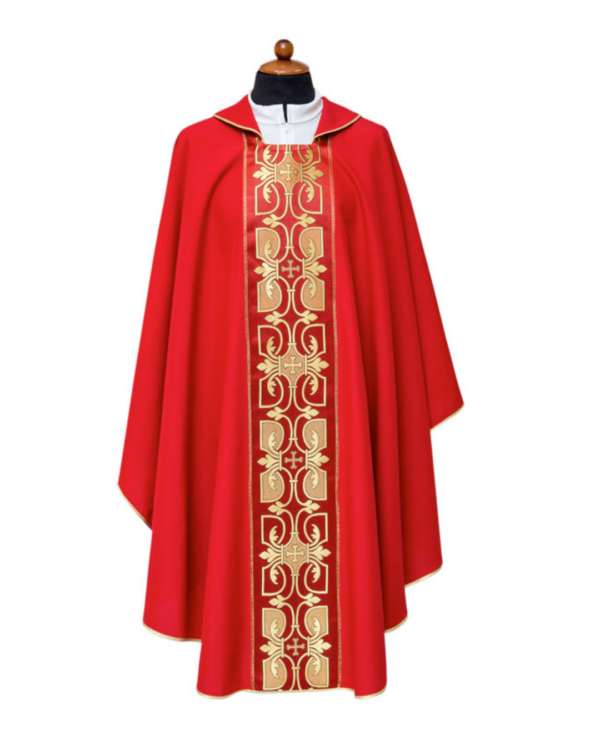 Casula sacerdotale con eleganti rifiniture vari colori - immagine 2