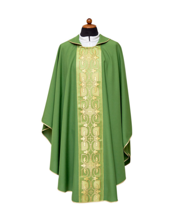 Casula sacerdotale con eleganti rifiniture vari colori - immagine 3