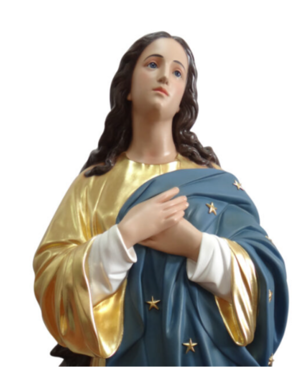 Statua Madonna Assunta del Murillo in vetroresina 180 cm - immagine 2