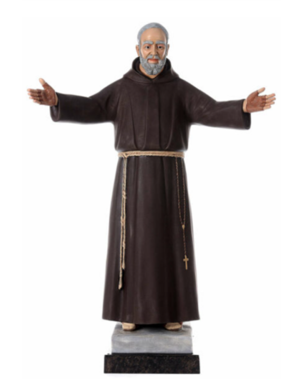 Statua San Padre Pio in vetroresina 115 cm