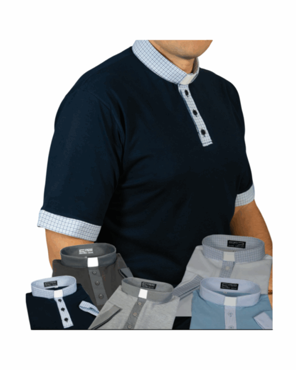 Maglia polo Piquet cotone con contrasto manica corta - 100% Cotone vari colori