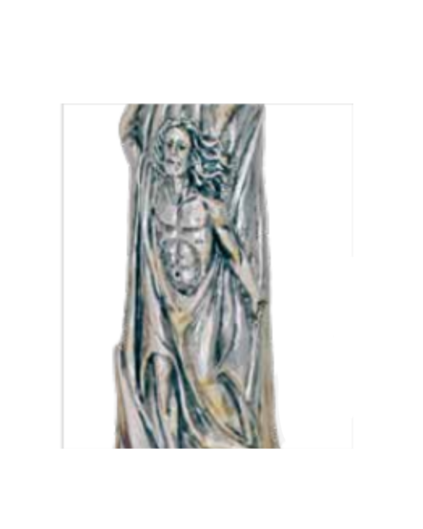 Ostensorio raggiera uva e spighe e base Evangelisti - placcato in oro 24 Kr - immagine 3