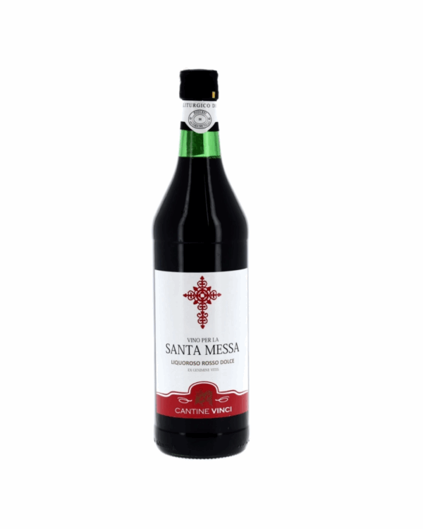 Vino Santa Messa Liquoroso Rosso Dolce- ct 6 bottiglie da 1 Lt