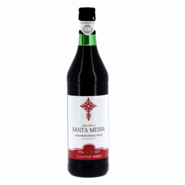 Vino Santa Messa Liquoroso Rosso Dolce- ct 6 bottiglie da 1 Lt