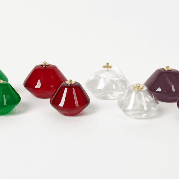 Kit Lampade in vetro per Avvento, 4 colori misura grande